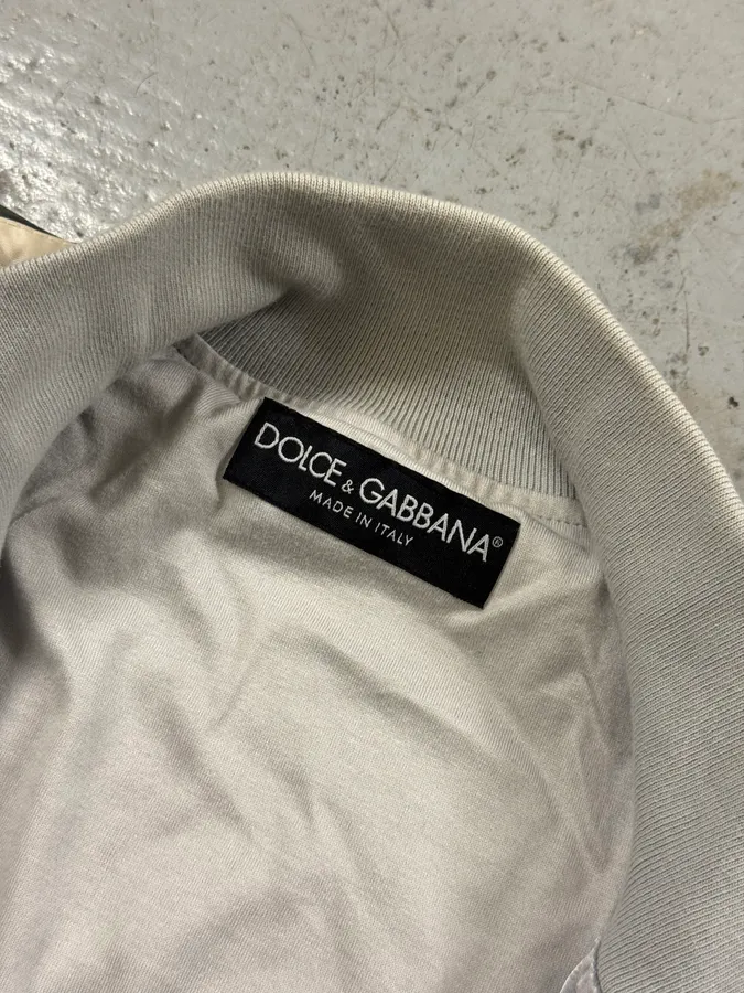 2000s Dolce & Gabbana Silver Sport Tracksuit Jacket - Image 5