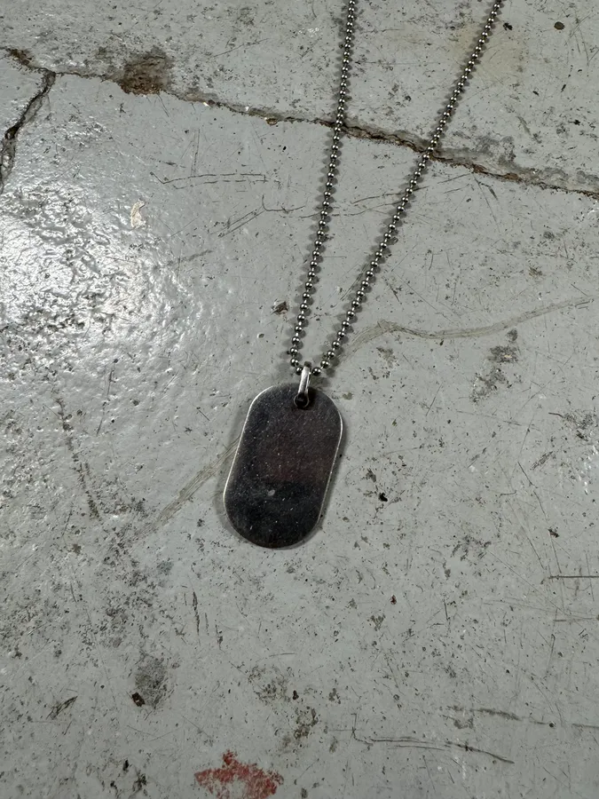 2000s Dolce & Gabbana Simple Dog Tag Ball Chain Necklace - Image 7