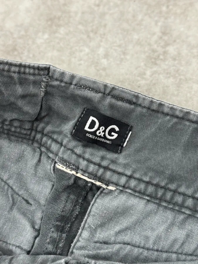 2000s Dolce & Gabbana Slim Technical Grey Denim Jeans - Image 12