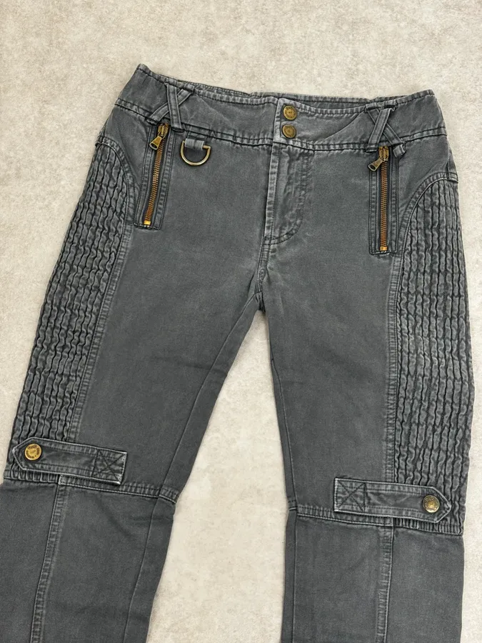 2000s Dolce & Gabbana Slim Technical Grey Denim Jeans - Image 6