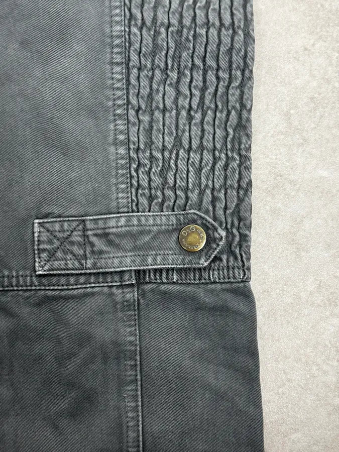 2000s Dolce & Gabbana Slim Technical Grey Denim Jeans - Image 8