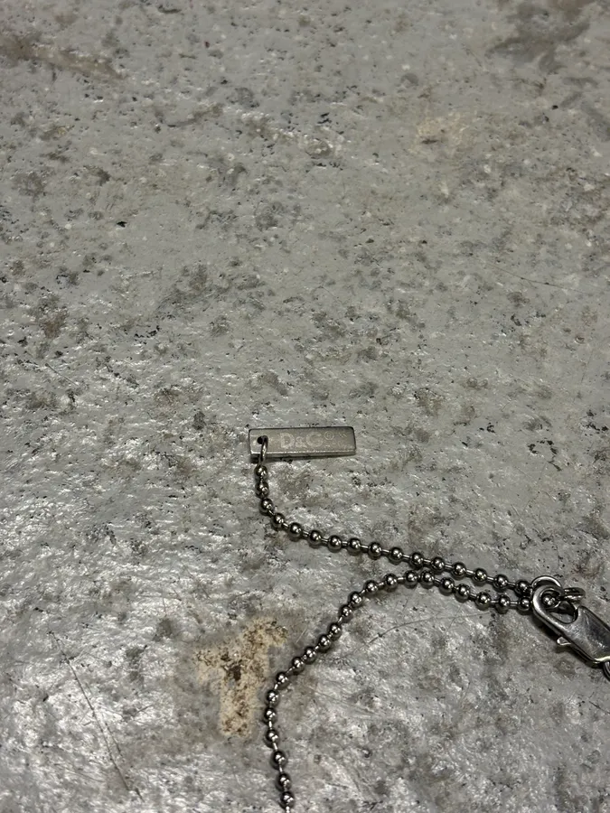 2000s Dolce & Gabbana Stainless Steel Dog Tag Necklace - Image 7