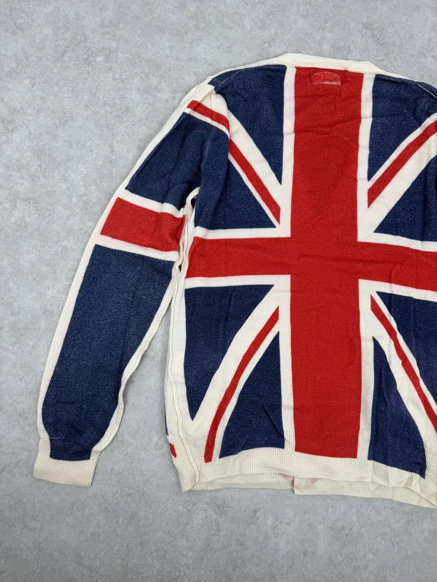 2000s Dolce & Gabbana UK Flag Cardigan Sweater - Image 5
