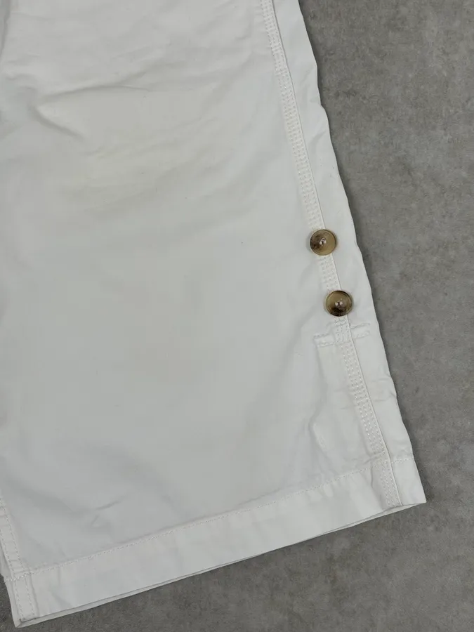 2000s Dolce & Gabbana White Cargo Shorts - Image 9