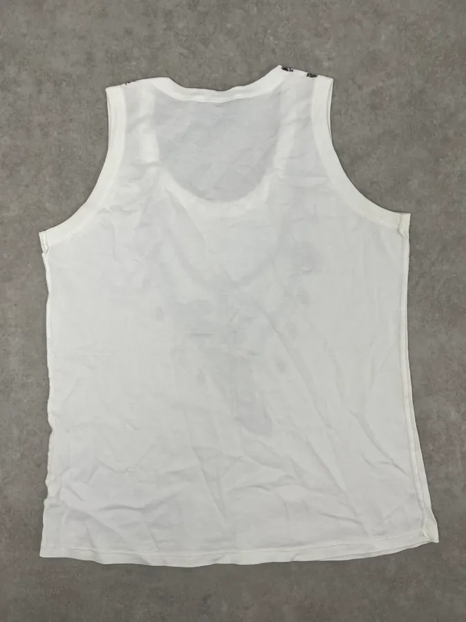 2000s Dolce & Gabbana White Keychain Tank Top - Image 6