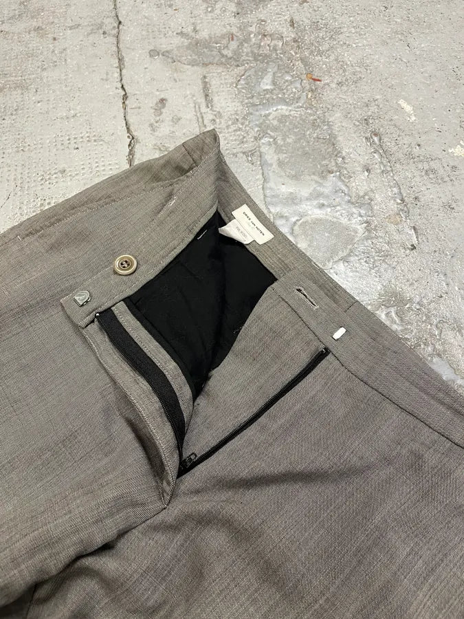 2000s Dries Van Noten Grey Classy Pants - Image 10