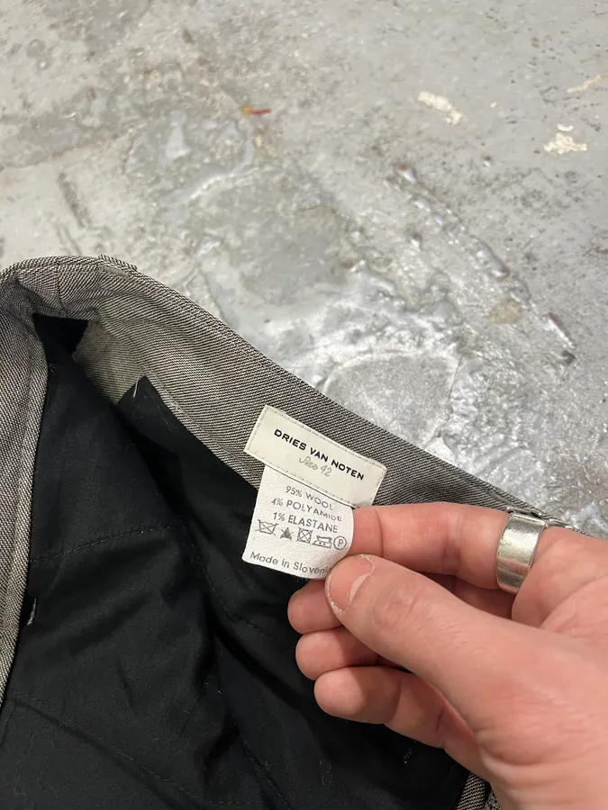 2000s Dries Van Noten Grey Classy Pants - Image 12