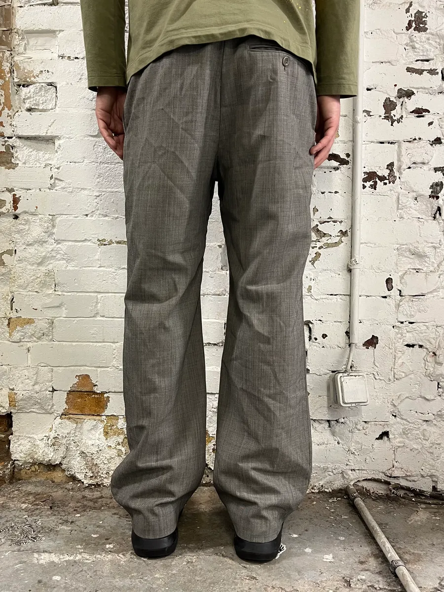 2000s Dries Van Noten Grey Classy Pants - Image 4