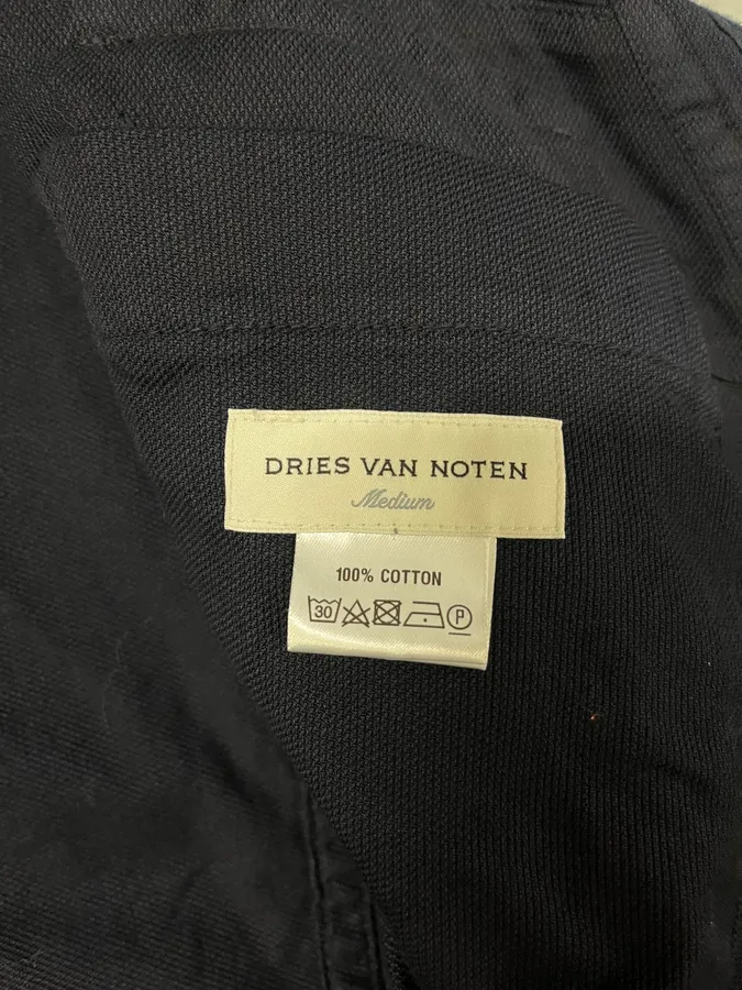 2000s Dries Van Noten Navy Cargo Multi Pockets Jacket - Image 8