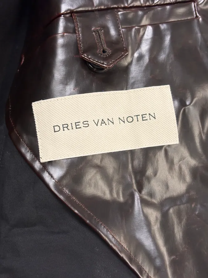 2000s Dries van Noten Oversized Dark Brown Trenchcoat - Image 10