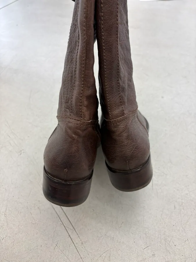 2000s Dsquared2 Brown Leather Ankle Boots - Image 6