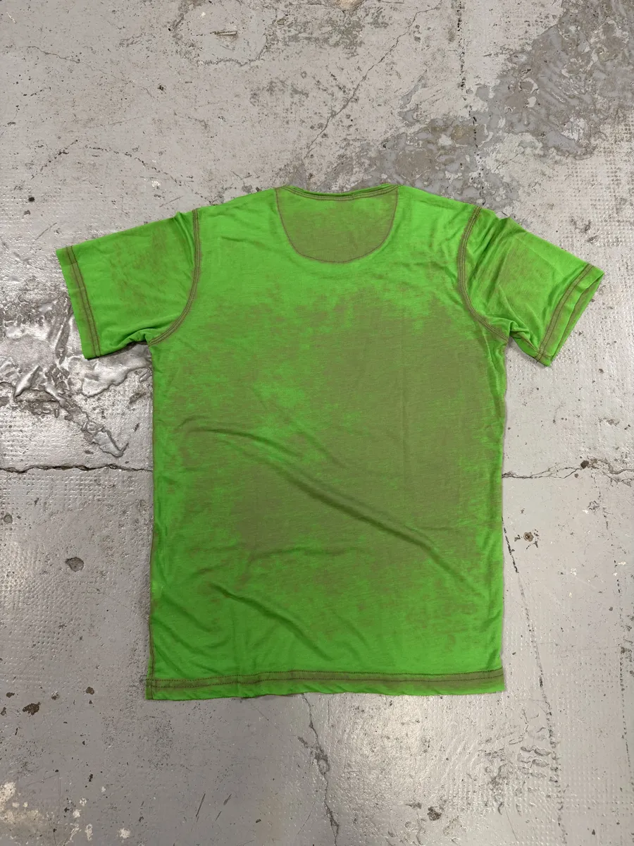 2000s Dsquared2 Green USA Flag Dean Dan T-Shirt - Image 4
