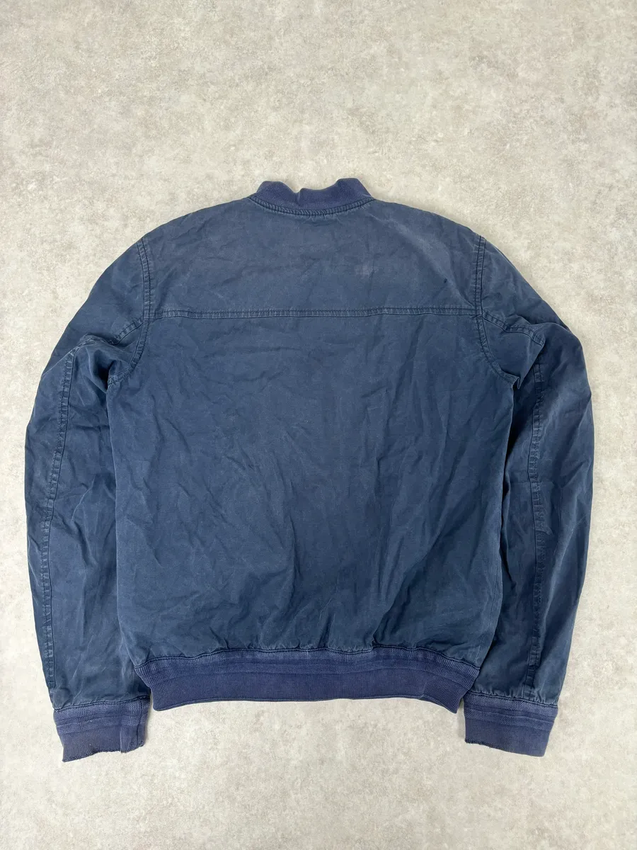 2000s Dsquared2 Navy Light Minimalist Bomber Jacket - Image 5