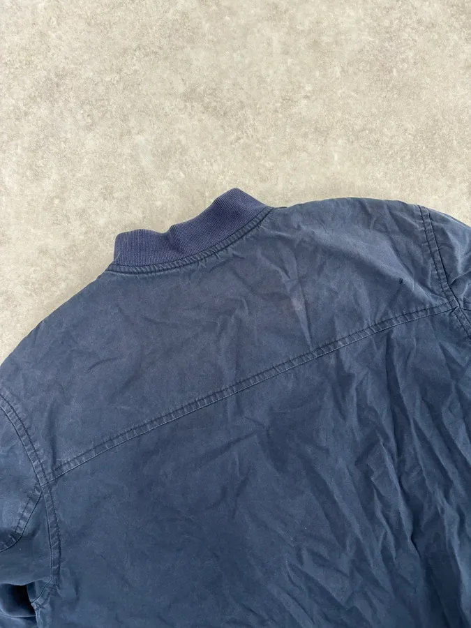 2000s Dsquared2 Navy Light Minimalist Bomber Jacket - Image 6