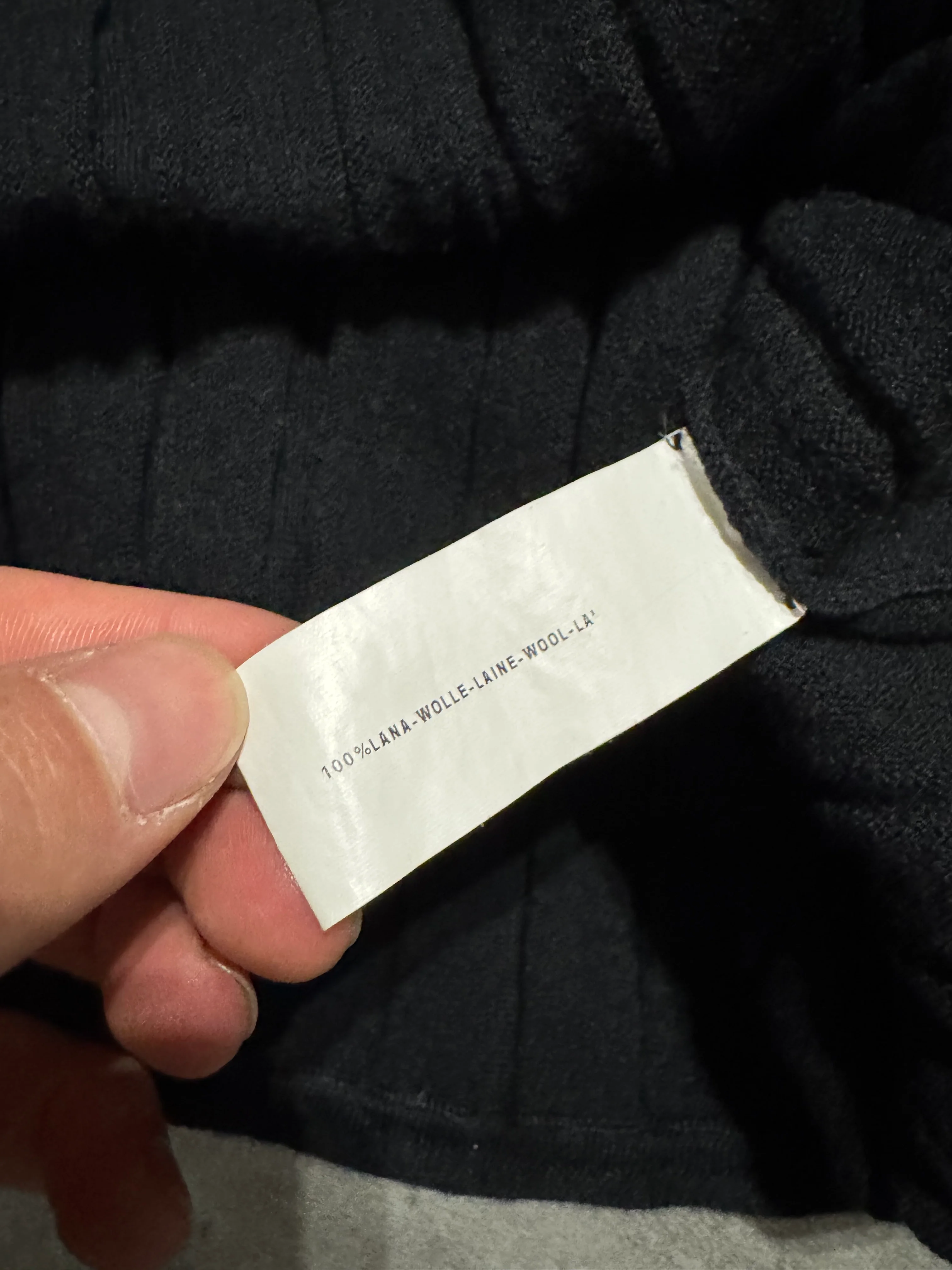 2000s Emporio Armani Black Wool Sweater - Image 6