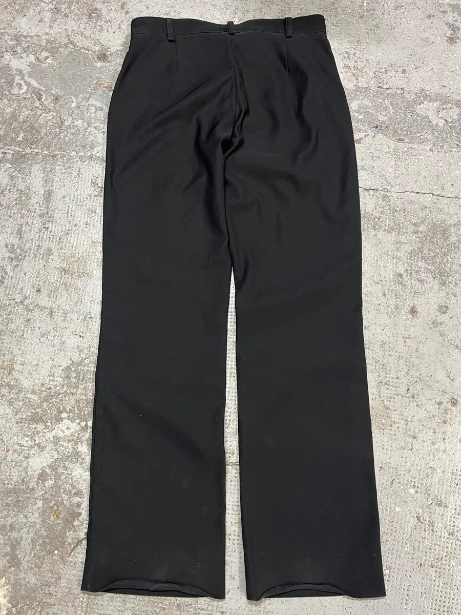 2000s Gianfranco Ferré Black Straps Pants - Image 7