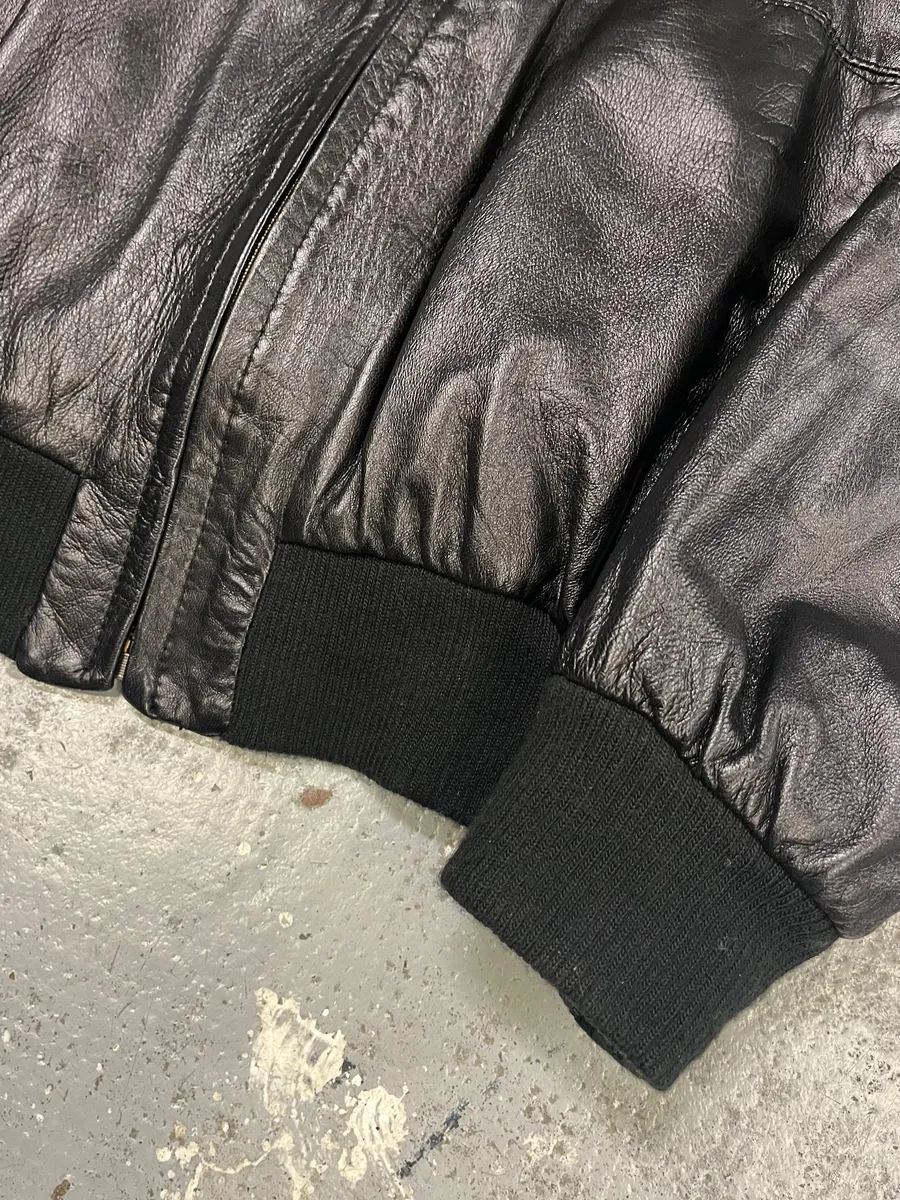 2000s Gianfranco Ferré Black Leather Jacket - Image 6