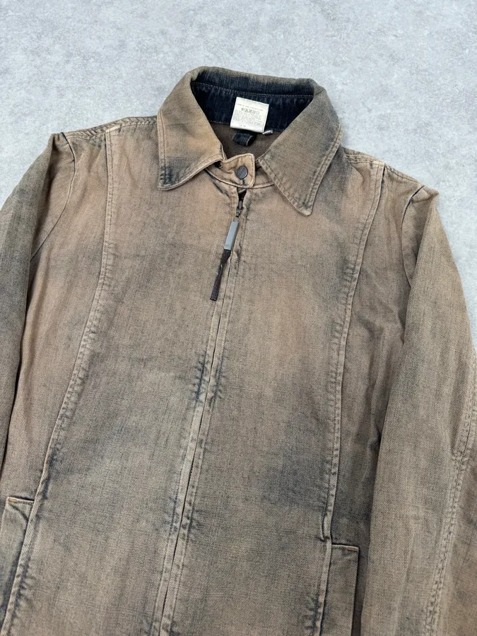 2000s Gianfranco Ferré Blue Faded Denim Jacket - Image 5