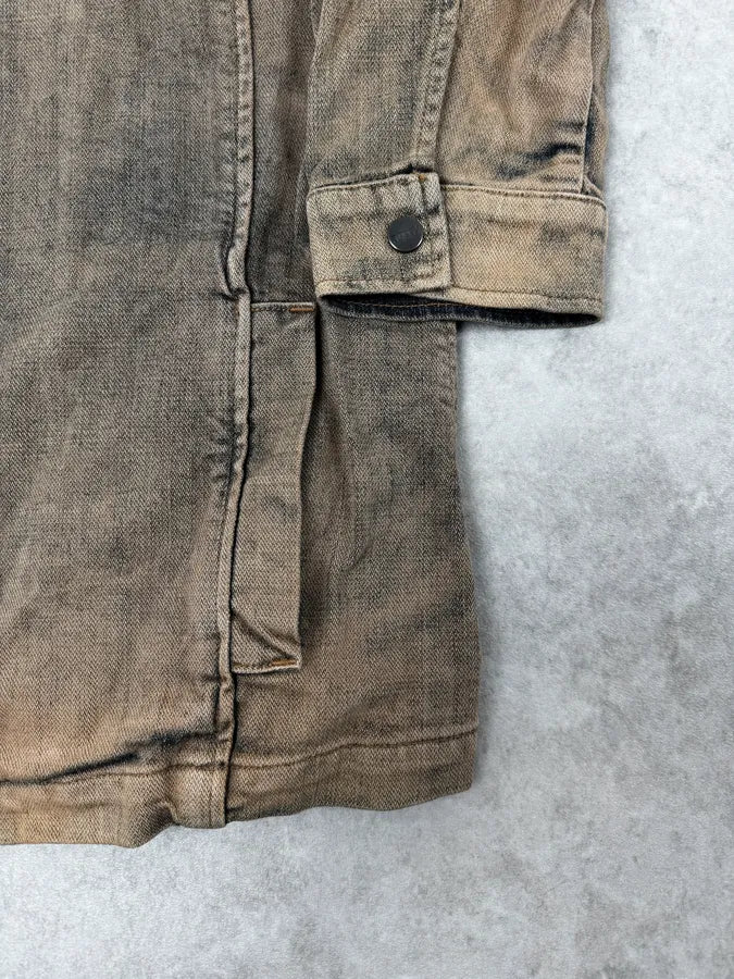 2000s Gianfranco Ferré Blue Faded Denim Jacket - Image 8