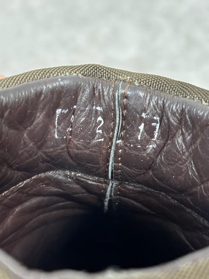 2000s Gianfranco Ferré Brown Leather Army Boots - Image 6