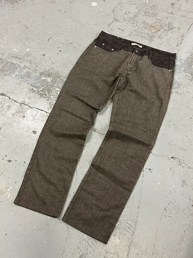 2000s Gianfranco Ferre Brown Pants - Image 5