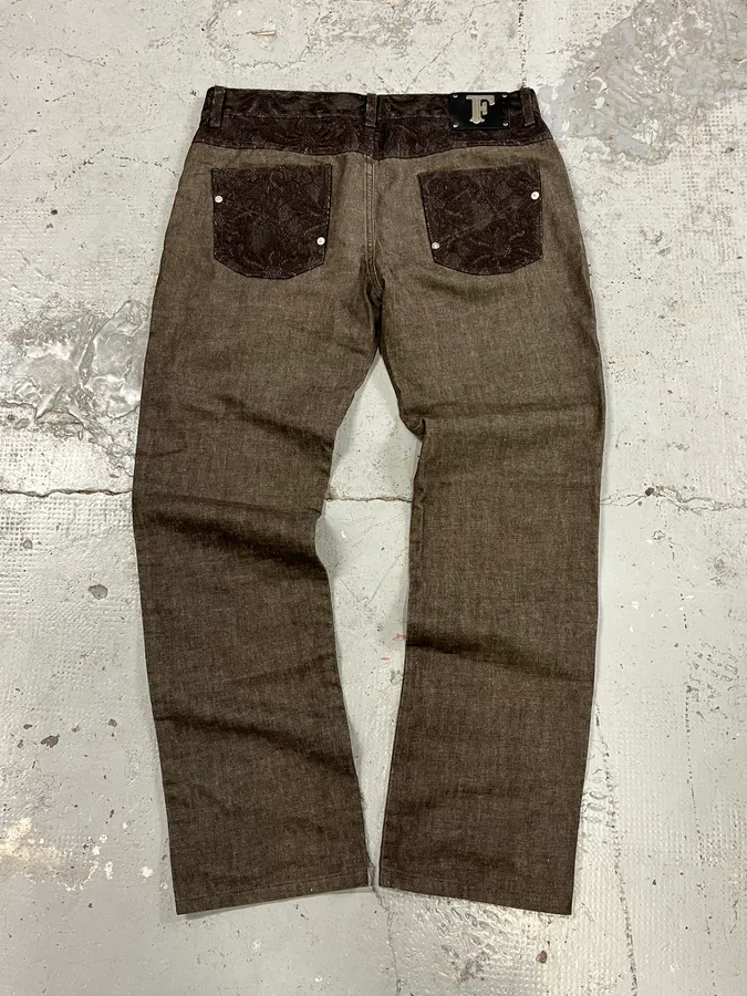 2000s Gianfranco Ferre Brown Pants - Image 8