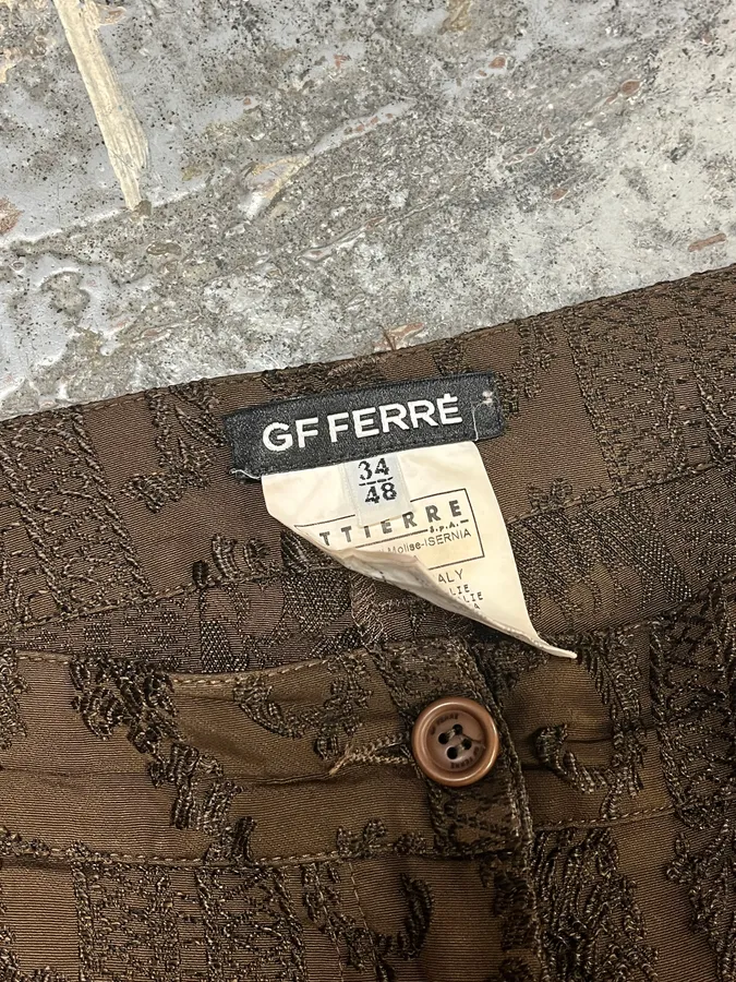 2000s Gianfranco Ferré Brown Presley Pants - Image 10