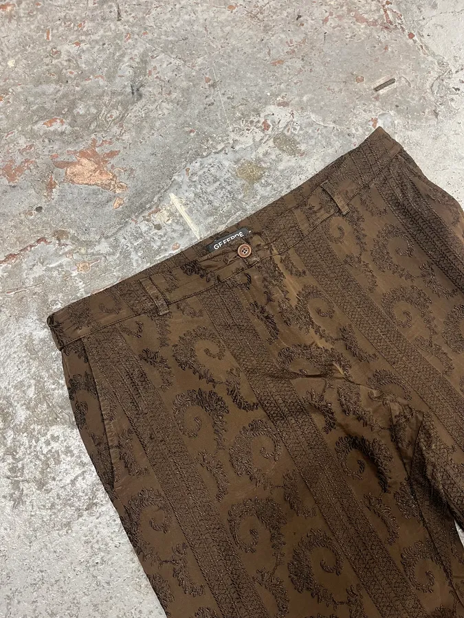 2000s Gianfranco Ferré Brown Presley Pants - Image 6