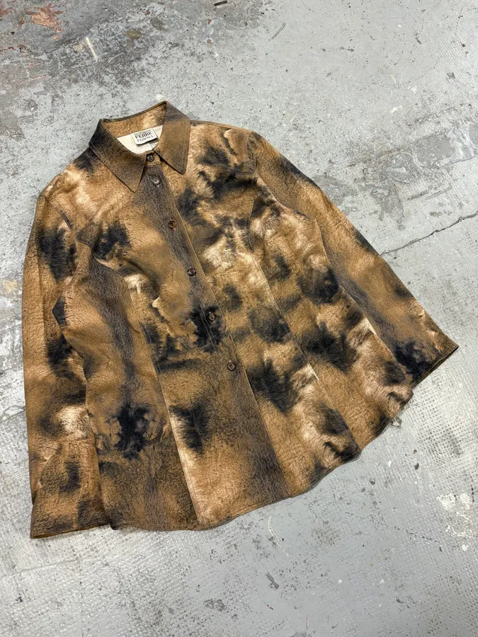 2000s Gianfranco Ferré Fur Effect Shirt - Image 4