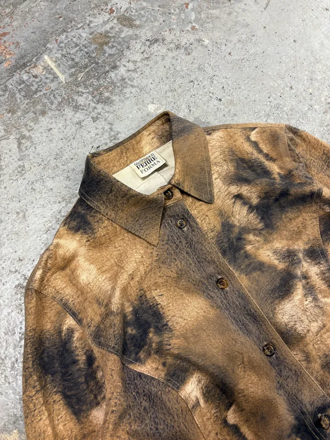 2000s Gianfranco Ferré Fur Effect Shirt - Image 5