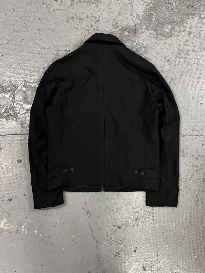 2000s Gianni Versace Black Minimalist Jacket - Image 4