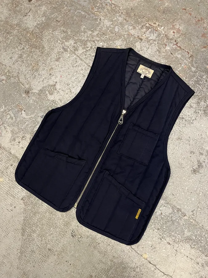2000s Giorgio Armani Navy Tactical Bullet Vest Jacket - Image 2