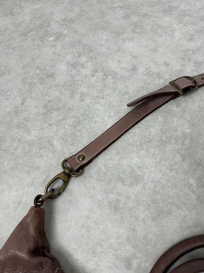 2000s Giorgio Brato Brut Grey Leather Daily Bag - Image 3