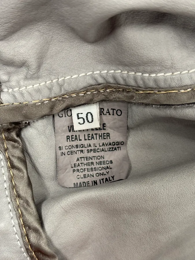 2000s Giorgio Brato Grey Suede Multi-Pocket Leather Jacket - Image 11