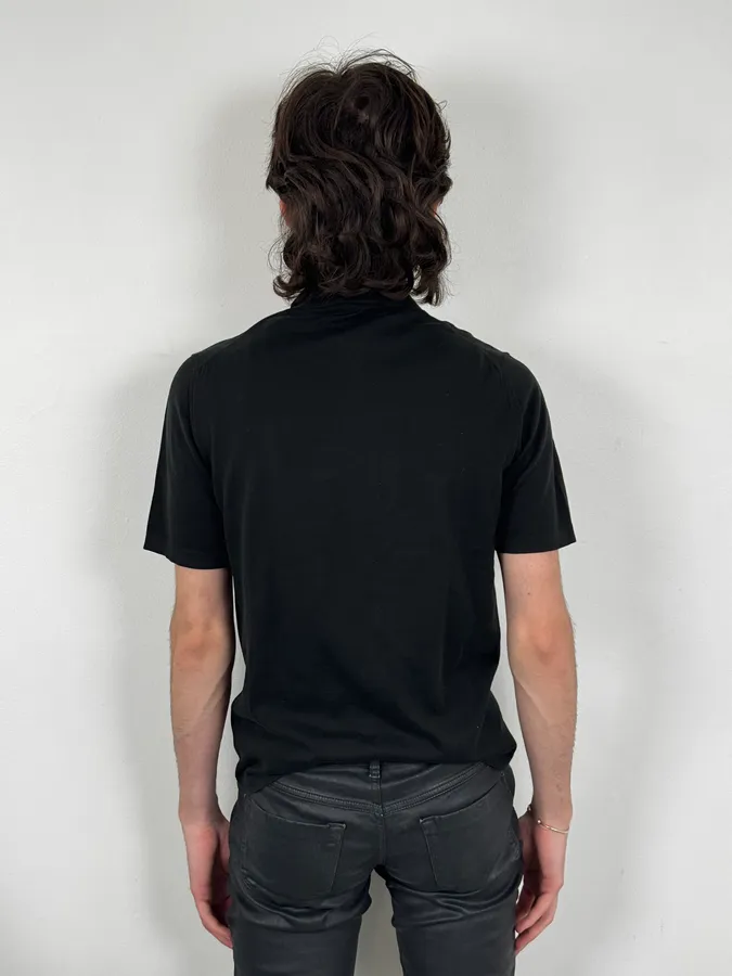 2000s Gucci Black Cotton Minimalist Premium Polo - Image 3