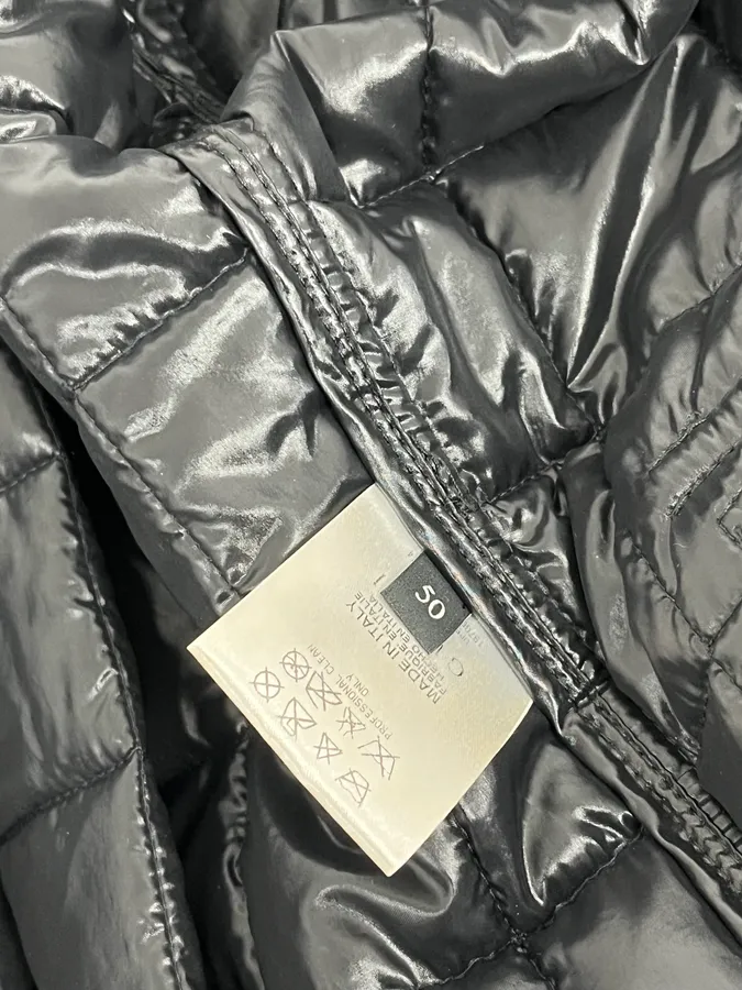 2000s Gucci Black Hybrid Leather Puffer Quilted Jacket - Image 12