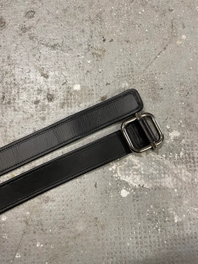 2000s Gucci Black Logo Belt by Tom Ford - Image 6