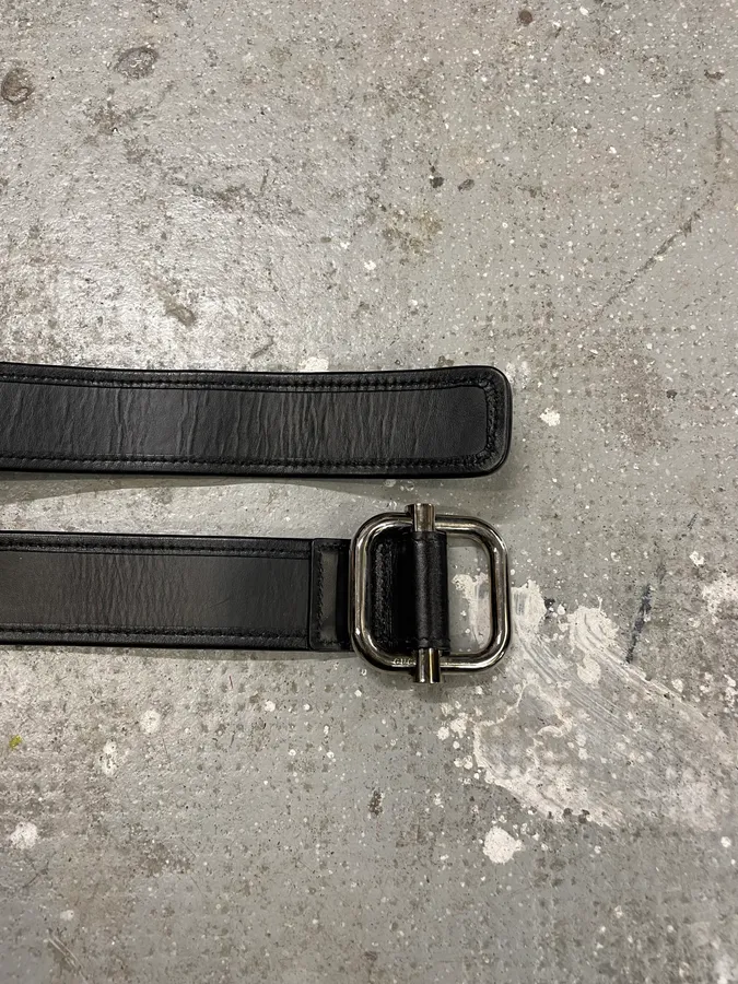2000s Gucci Black Logo Belt by Tom Ford - Image 7