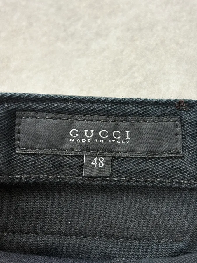 2000s Gucci Black Minimalist Denim Jeans by Frida Giannini - Image 10