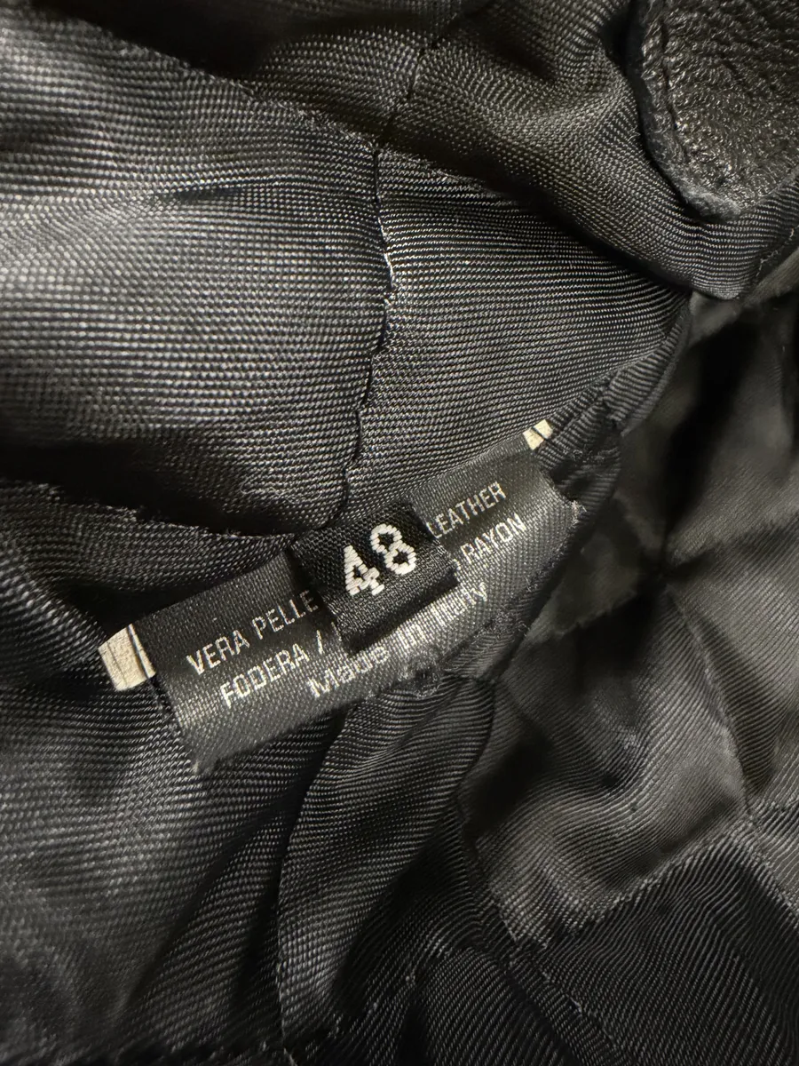 2000s Gucci Black Padded Biker Leather Jacket by Tom Ford - Image 7