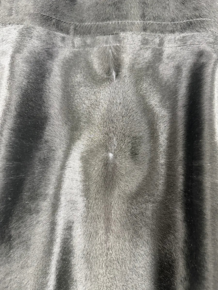 2000s Gucci Black Pony Fur Leather Multi Zips Long Jacket by Tom Ford - Image 8
