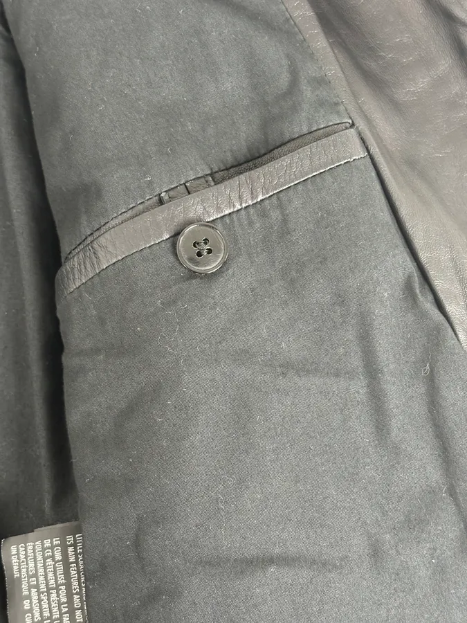 2000s Gucci Black Premium Leather Zip-up Jacket by Tom Ford - Image 11