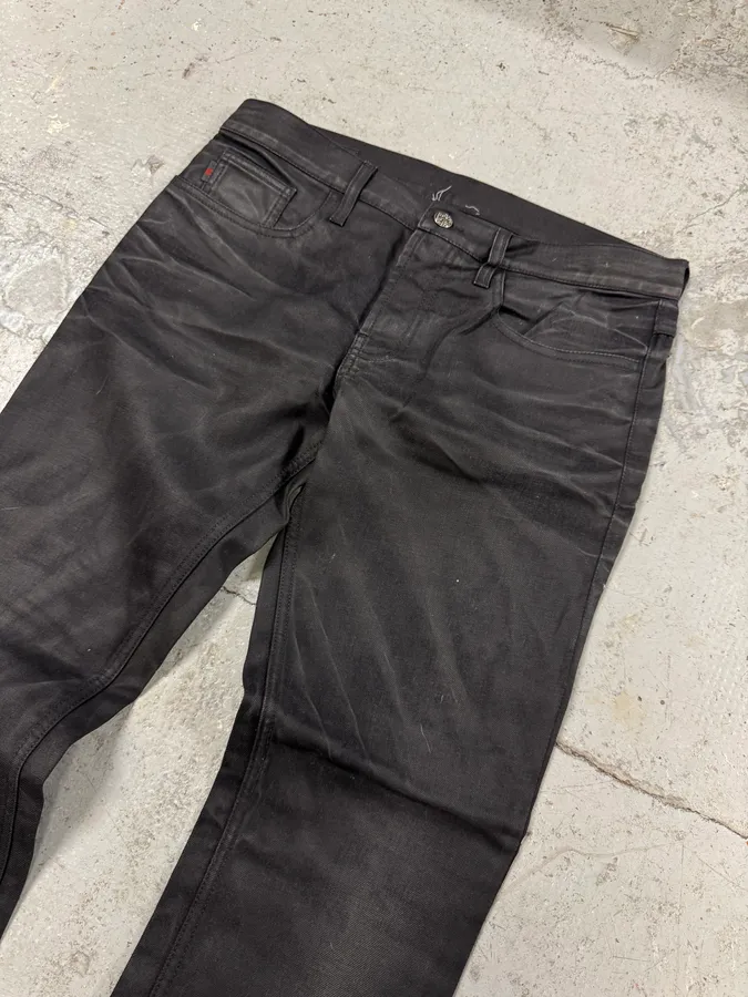 2000s Gucci Black Skinny Washed Jeans - Image 5