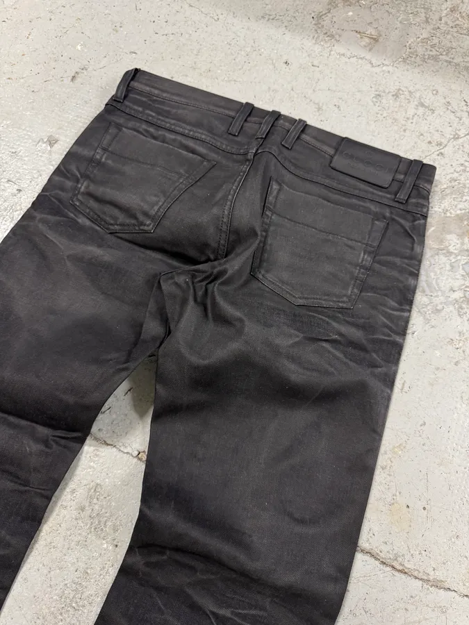 2000s Gucci Black Skinny Washed Jeans - Image 7