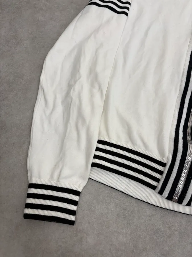 2000s Gucci Black & White Signature Cardigan Zip-up Sweater - Image 8