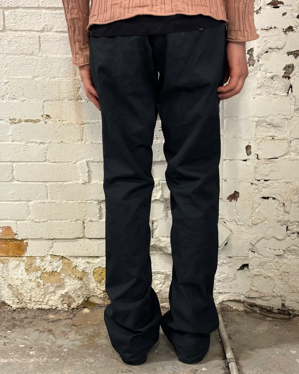 2000s Gucci Blue & Black Nylon Chinos Pants by Tom Ford - Image 4