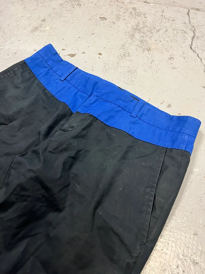 2000s Gucci Blue & Black Nylon Chinos Pants by Tom Ford - Image 6