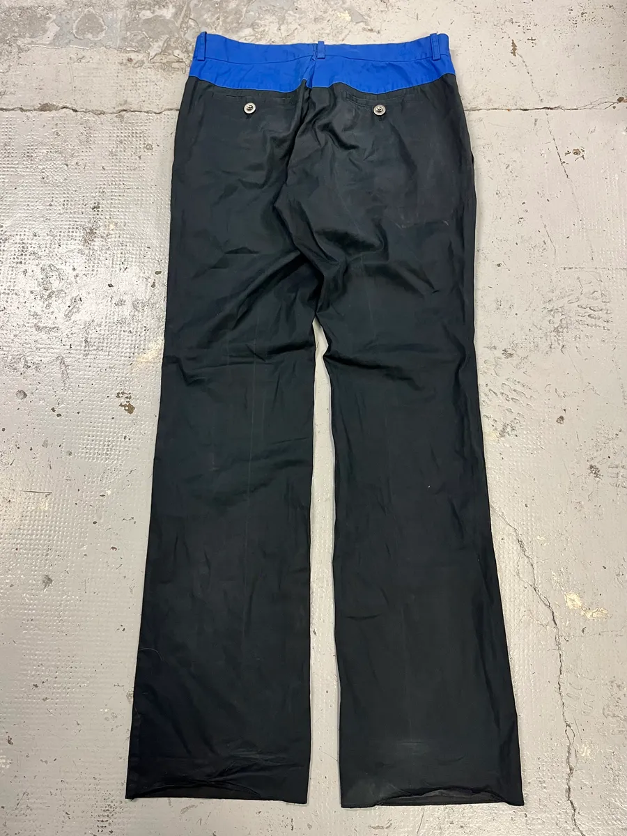 2000s Gucci Blue & Black Nylon Chinos Pants by Tom Ford - Image 9