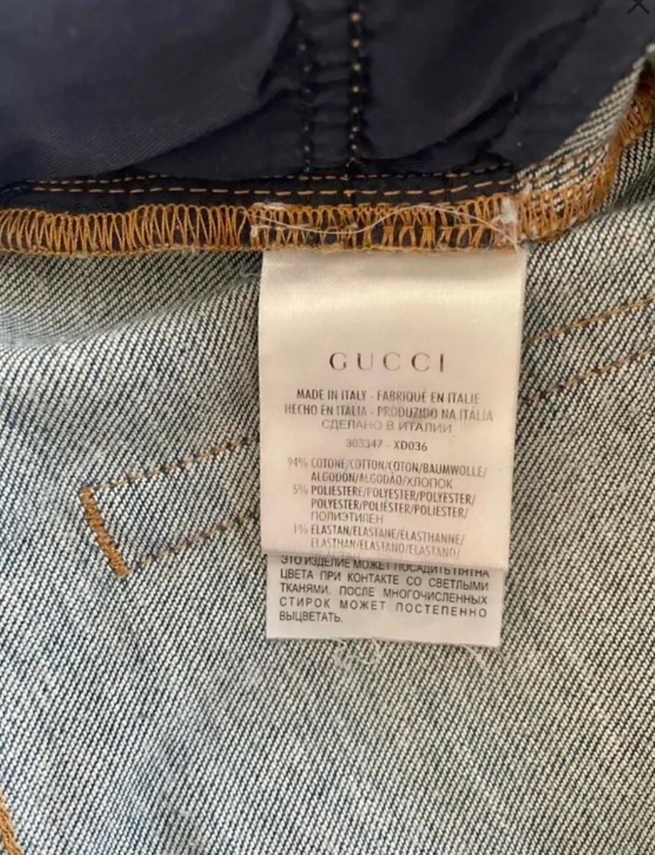 2000s Gucci Blue Faded Denim Jeans - Image 10
