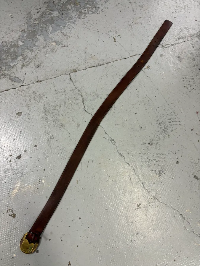 2000s Gucci Brown Leather Propaganda belt by Tom Ford - Image 10